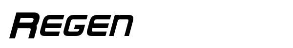 Regen font preview